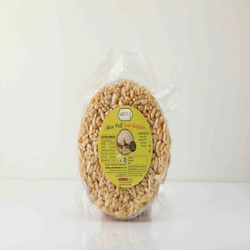 Rice puff gur gajjak (round pack)